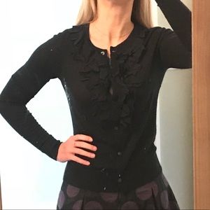 Club Monaco ruffled cardigan size XS